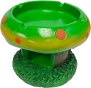 MUSHROOM – ASHTRAY – COLORS ON TOP – PREMIUM GLASS – 1CT – [MSRP: $9]