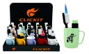 CLICKIT – TORCH LIGHTERS – TOOTHBRUSH AND CUP NOVELTY JET FLAME – 20CT DISPLAY – GH-10821 - 112418 – [MSRP: $8.50 EACH]
