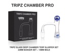 TRIPZ – QUARTZ BANGER KIT – GLASS ACCESSORIES – XL SPINNER BANGER – 22MM DEEP CHAMBER – BLACK – 14MM MALE – 90° – 1CT – TG-S22D-14M – [MSRP: $18.50]