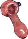 CORAL DRIFT – PEANUT GLASS HAND PIPE – GLASS ACCESSORIES – 2.5-INCH RED & WHITE SWIRL – 2CT – 2X-PGHP-3827 – [MSRP: $3.50 EACH]