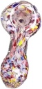 FIESTA POP – PEANUT GLASS HAND PIPE – GLASS ACCESSORIES – 2.5-INCH MULTI-COLOR SPECKLED FRIT – 2CT – 2X-PGHP-7215 – [MSRP: $3.50 EACH]