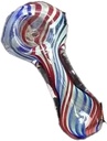 CANDY RIPPLE – PEANUT GLASS HAND PIPE – GLASS ACCESSORIES – 2.5-INCH MULTI-COLOR RIPPLE – 2CT – 2X-PGHP-1542 – [MSRP: $3.50 EACH]