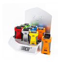 SCORCH – TORCH LIGHTERS – SMOOTH SIDE PRESS TRIPLE JET FLAME CIGAR DESIGN – 9CT DISPLAY – 61814-3T - 113654 – [MSRP: $28 EACH]