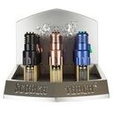 SCORCH – TORCH LIGHTERS – SINGLE JET FLAME WITH LARGE TRANSPARENT FUEL TANK – 9CT DISPLAY – 61830 - 113656 – [MSRP: $32 EACH]