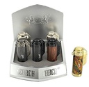SCORCH – TORCH LIGHTERS – CYLINDER SHAPE CIGAR JET FLAME WITH SMOOTH SIDE PRESS & PUNCHER – 6CT DISPLAY – 61806 - 113673 – [MSRP: $25.50 EACH]
