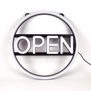 LED SIGN – "OPEN" – ROUND RGB W/ REMOTE – 15.7" – LED SIGN & OUTDOOR DISPLAY – 1CT – OPNCR – [MSRP: $STORE USE]