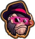LED SIGN – MONKEY – PINK GLASSES LOGO – 23.62×20.47 – LED SIGN & OUTDOOR DISPLAY – 1CT – MNK4 – [MSRP: $STORE USE]