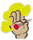 LED SIGN – JOINT – HAND SMOKING LOGO – 23.62×20.47 – YELLOW – LED SIGN & OUTDOOR DISPLAY – 1CT – JNT1 – [MSRP: $STORE USE]