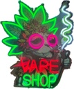 LED SIGN – "VAPE SHOP" – ALIEN LEAF – 60×50CM – LED SIGN & OUTDOOR DISPLAY – 1CT – ALNVS – [MSRP: $STORE USE]