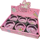 BAKED BUNNY – ASHTRAY – PREMIUM ROUND GLASS – 85MM – 6CT DISPLAY – [MSRP: $4 EACH]