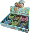 MYSTIC TIMBERS – ASHTRAY – ZOMBIES PARTY PREMIUM SKULL GLASS – 95MM – 6CT DISPLAY – [MSRP: $4 EACH]