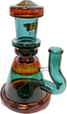 TRIPZ GLASS – STRAIGHT NECK – GLASS WATER PIPE – 7.9 INCH – 380G – 1CT – GB1154 – [MSRP: $62.50]