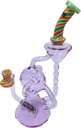 TRIPZ GLASS – MULTICOLOR SWIRL PERC – GLASS WATER PIPE – 11 INCH – 440G – 1CT – GB1165 – [MSRP: $97.50]
