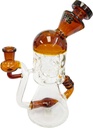 TRIPZ GLASS – COLOR TOP DUAL CHAMBER – GLASS WATER PIPE – 9.25 INCH – 530G – 1CT – GB1168 – [MSRP: $97.50]