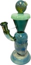 TRIPZ GLASS – FACE DESIGN – GLASS WATER PIPE – 14.56 INCH – 370G – 1CT – GB1120 – [MSRP: $85]