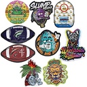 MYLAR DIE-CUT BAG – BAGGIES – 3.5G – UNIQUE DESIGNS – SMELL PROOF – 50CT – [MSRP: $6.50]