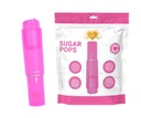 SUGAR POPS POCKET BULLET MINI VIBRATOR 4 ATTACHMENTS – ADULT TOYS – FEMALE – 1CT – TPCW1003 – [MSRP: $14.50]
