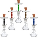 MYA – HOOKAH – MINI ROBUSTO SERIES – CHROME FINISH WITH COMPACT GLASS – VARIOUS COLORS – 1CT – MYA-115485 – [MSRP: $160]