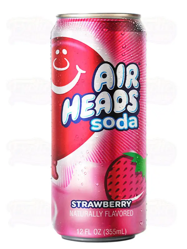 AIRHEADS – SODA ASSORTED FLAVORS – FOOD & BEVERAGES / SOFT DRINKS – 12OZ – 12CT CASE – [MSRP: $3 EACH]