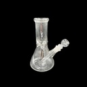 CLEAR CLASSIC – GLASS WATER PIPE – 8-INCH – BEAKER – 300G – 1CT – GB-BKR-08-300G – [MSRP: $18]