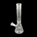 CLEAR CLASSIC – GLASS WATER PIPE – 12-INCH – BEAKER – 350G – 1CT – GB-BKR-12-350G – [MSRP: $21.50]