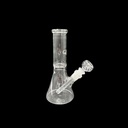 CLEAR CLASSIC – GLASS WATER PIPE – 8-INCH – BEAKER BASE – 200G – 1CT – GB-CLBKR-08-200G – [MSRP: $9.50]