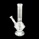 CLEAR CLASSIC – GLASS WATER PIPE – 10-INCH – STRAIGHT TUBE – 200G – 1CT – GB-CLST-10-200G – [MSRP: $15]
