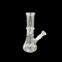 CLEAR CLASSIC – GLASS WATER PIPE – 8-INCH – ROUND BASE – STRAIGHT NECK – 1CT – GB-RBSN-08-200G – [MSRP: $11.50]