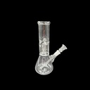 CLEAR CLASSIC – GLASS WATER PIPE – 8-INCH – BEAKER BASE – PERCOLATOR – 1CT – GB-CBKP-08-200G – [MSRP: $8]