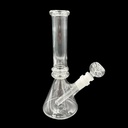 CLEAR CLASSIC – GLASS WATER PIPE – 8-INCH – BEAKER BASE – 250G – 1CT – GB-CBKP-08-250G – [MSRP: $13]