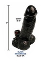 BLACK MR. AVERAGE – RESIN HAND CRAFTED LARGE WATER PIPE – 1CT – BLLG-DK – [MSRP: $29.50]