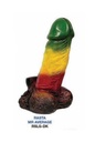 RASTA MR. AVERAGE – HAND CRAFTED – LARGE – RESIN WATER PIPE – 1CT – RSLG-DK – [MSRP: $29.50]