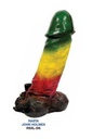 RASTA HOLMES – HAND CRAFTED – X-LARGE – RESIN WATER PIPE – 1CT – RSXL-DK – [MSRP: $48.50]