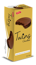 ZALLOUM TWINS CHOCOLATE SANDWICH BISCUITS COATED WITH CHOCOLATE – CANDY & SNACKS – 11CT BOX – [MSRP: $.75 EACH]