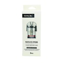 SMOK – VAPE PODS REPLACEMENT – NOVO REPLACEMENT PODS – CLEAR MESHED 0.8 OHM – 2ML – 3CT – [MSRP: $6.50 EACH]