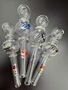 HEAVY JUMBO – DOUBLE BUBBLE GLASS OIL BURNER – GLASS HAND PIPES – 1CT – GB0373 – [MSRP: $8.50]