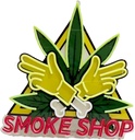 LED SIGN – "SMOKE SHOP" – CARTOON HANDS & LEAF LOGO – 23x23 – LED SIGN & OUTDOOR DISPLAY – 1CT – SMKSPHND – [MSRP: $STORE USE]