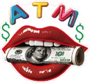 LED SIGN – "ATM" – LIPS CASH LOGO – 24×22 – LED SIGN & OUTDOOR DISPLAY – 1CT – LD-ATMLPS – [MSRP: $STORE USE]
