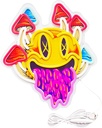 LED SIGN – MELTING MUSHROOM – SMILEY FACE LOGO – 20.6×23.6 – LED SIGN & OUTDOOR DISPLAY – 1CT – MUSHMELT – [MSRP: $STORE USE]