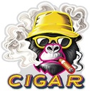 LED SIGN – "CIGAR" – MONKEY LOGO – 23.6×23.6 – LED SIGN & OUTDOOR DISPLAY – 1CT – CIGARMNK – [MSRP: $STORE USE]