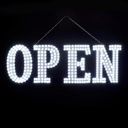LED SIGN – "OPEN" – 10x30 – WHITE – LED SIGN & OUTDOOR DISPLAY – 1CT – OPNWHT1030 – [MSRP: $STORE USE]