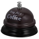 NOVELTY ACCESSORY - COFFEE - RING FOR COFFEE GIFT & NOVELTY DESK CALL BELL - 1CT - NOV66 [MSRP: $5]
