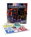 NOVELTY GAME - DRINKING LUDO SHOT GLASS PARTY GAME – INCLUDES GAME BOARD – 1CT – NOV19 [MSRP: $20]