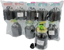 BP - HAIR ACCESSORIES MINI BLACK TERRY CLOTH HAIR TIES 10JAR/DZ - 04-94 - [MSRP: $2.75 JAR]