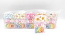 BP - HAIR ACCESSORIES MINI COLORFUL CLIP, JAW, TIE, MULTI COLORS 10JAR/DZ - 04-96 - [MSRP: $2.75 JAR]