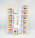 BP - HAIR ACCESSORIES (SIZE XS) JAW  CLIP MIX STYLES 12CRD-6PCS/CRD - 04-164 - [MSRP: $2 CRD]