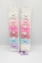 BP - HAIR ACCESSORIES BOW CLIPS  SML 12 PER CARD 6 STANDARD  COLORS 2CT/DZ - 04-171 - [MSRP: $2.5 CT]