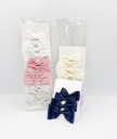 BP - HAIR ACCESSORIES BOW CLIPS 6  MED 6 MINI PER CARD STANDARD  COLORS 6CT/DZ - 04-174 - [MSRP: $2 CT]