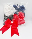 BP - HAIR ACCESSORIES COQUETTE  BOW CLIPS 1 XL PER CARD SATIN  RIBBON 3 COLORS PER CRD 12CRD/DZ - 04-179 - [MSRP: $1 CRD]
