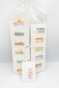 BP - HAIR ACCESSORIES MIX FLOWERS  GATOR CLIPS 4 MINI PER CARD MIX  COLORS 12CT/DZ - 04-196 - [MSRP: $.75 CT]